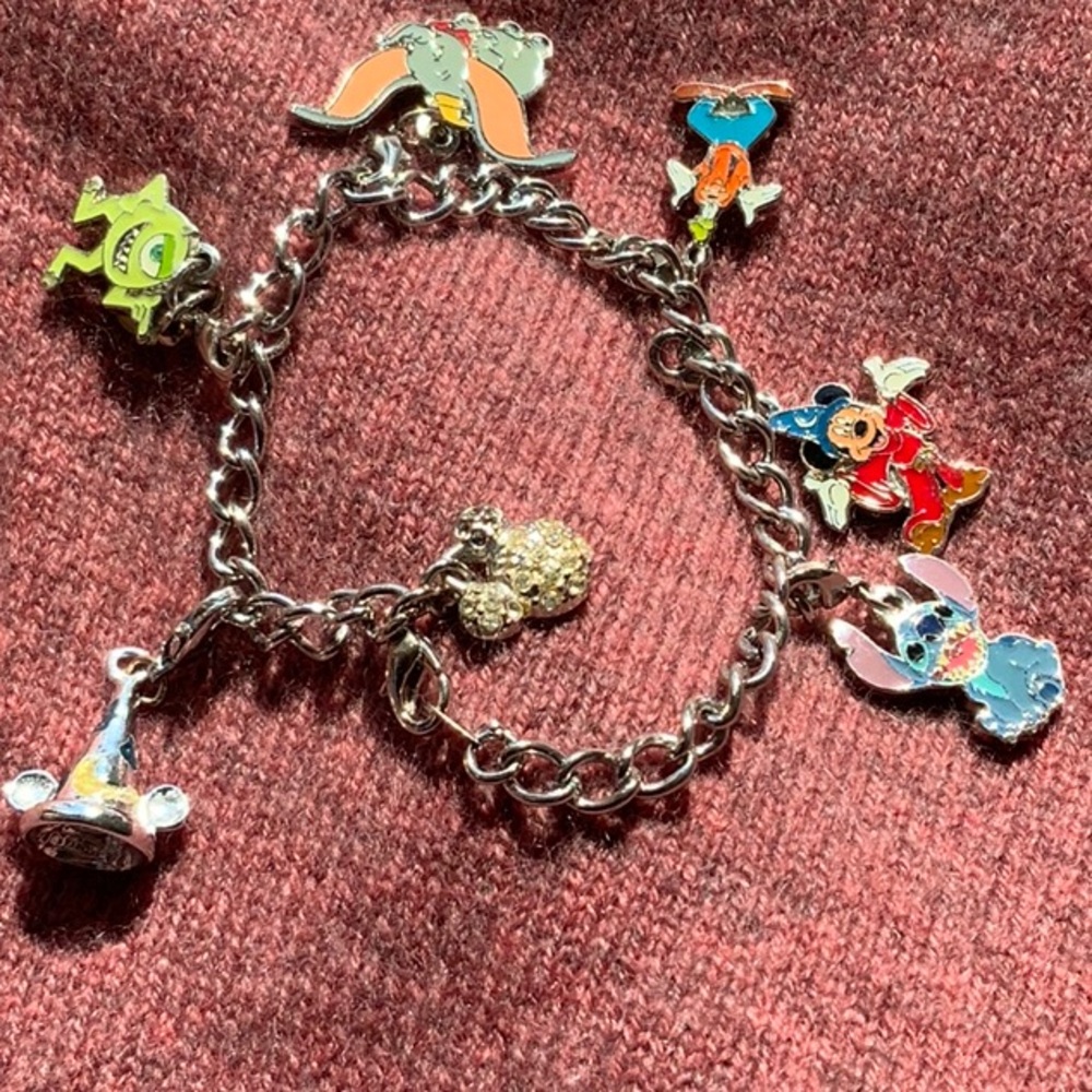 Disney charm bracelet Mickey Dumbo Goofy Mike Wazowski Stitch DISNEY BRACELET
